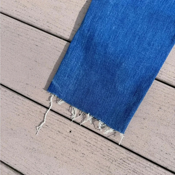 Mother The Tomcat Ankle Fray Jeans in globe trotter 27 - Picture 4 of 12